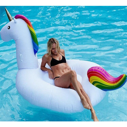 unicorn float swimming