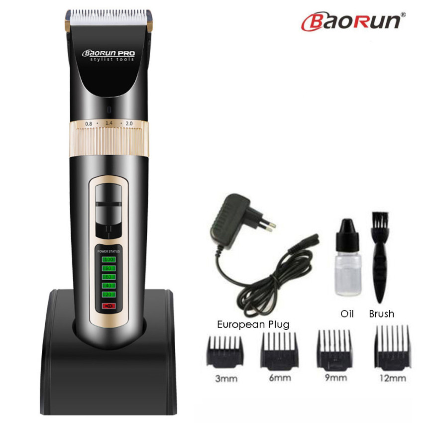 Professional electric hair trimmer beard shaver lithium 2000mah rechargeable hair cutter