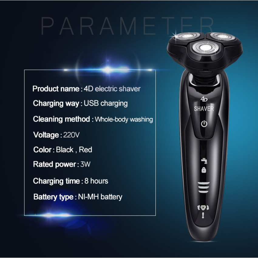 Men S 4d Electric Shaver 4 In 1 Beard Trimmer Men