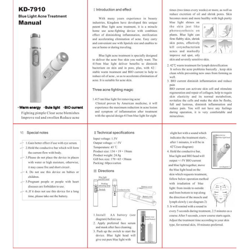 Acne Laser Pen Portable Wrinkle Removal Machine