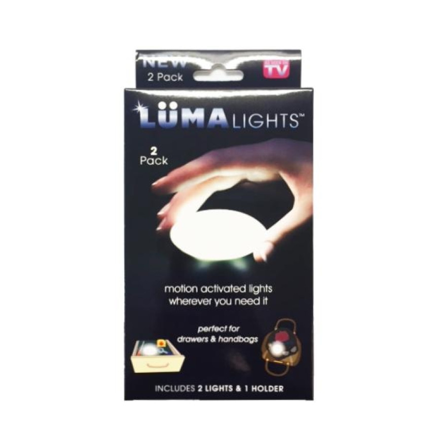 2 Pack Luma Lights Portable MotionActivated LED Light Stones
