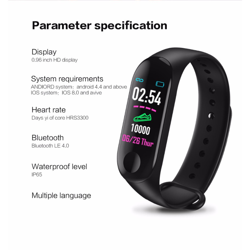 m3 fitbit fitness band
