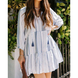 tiered fringed dress