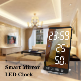 Temperature and humidity LED alarm clock