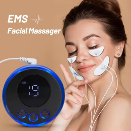 EMS low frequency pulse crescent-shaped facial massager
