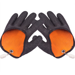 Non-slip fish catching latex gloves