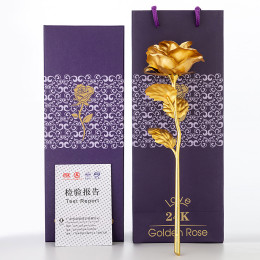 Gold Leaf Rose Gift Box