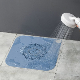 Removable silicone shower drain strainer