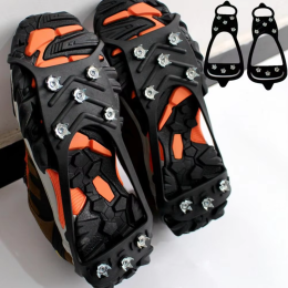 Outdoor hiking and camping anti-slip 8-tooth crampon shoe covers