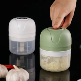 Electric cordless mini garlic press baby food processor