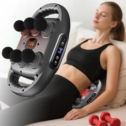 Rechargeable multi-head full-body massage fascia gun