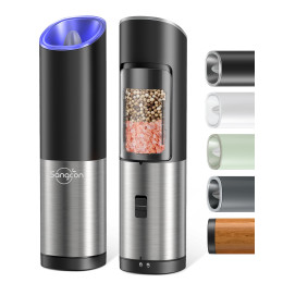 Gravity induction electric pepper grinder