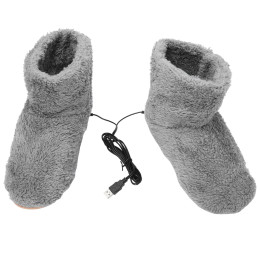 Plush USB Electric Heated Slippers
