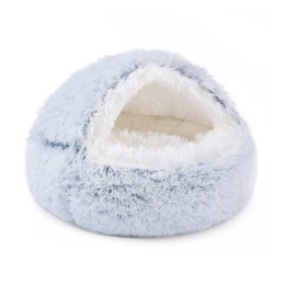 Plush warm round pet nest