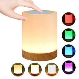 LED colorful bedside touch lamp