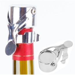 Stainless steel wine stopper