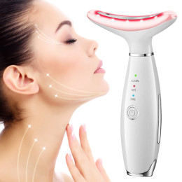 Lifting, firming, face-slimming and hot compress neck beauty device