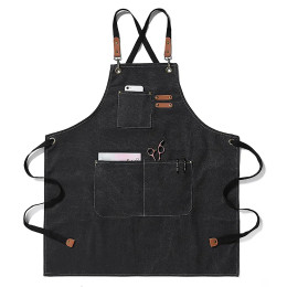 Multi Pockets Canvas Kitchen Apron