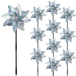 5PC Bird Repellent Reflective Windmill