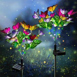 2PC Outdoor Garden Butterfly LED Night Light
