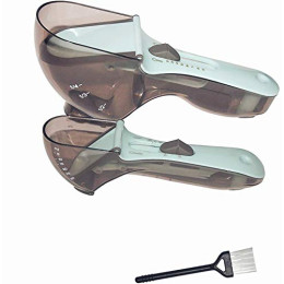Adjustable graduated measuring spoon