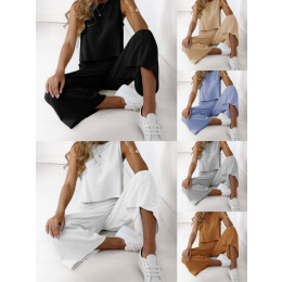 Women's mixed linen casual wear mixed linen