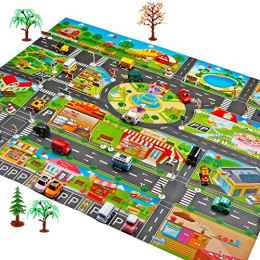 Car Traffic Play Mat Scene Map