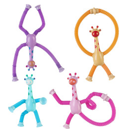 Giraffe Kids Suction Cup Toys Pop Tube Stress Relief Toys
