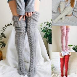 Cosy Cable Knit Thigh High Socks