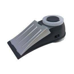 Door stop anti-theft alarm with flashing light