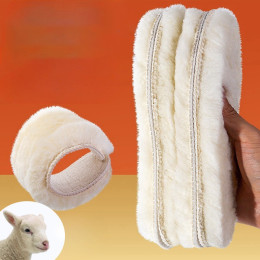 Thickened cold-proof and warm wool insole
