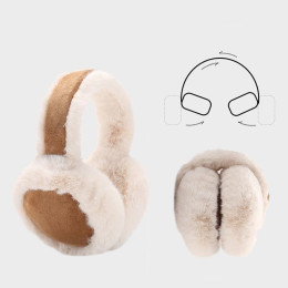 Foldable antifreeze thickened earmuffs