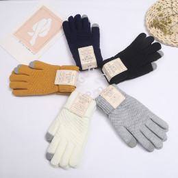 Winter imitation cashmere knitted gloves