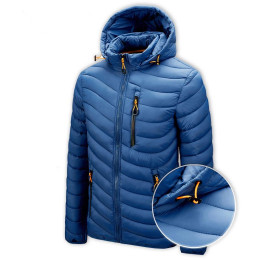 Removable hooded casual lightweight jacket