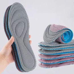 3D nano antibacterial and deodorant sports insoles