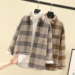 Women's Thick Plaid Jacket