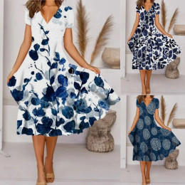 Ladies V-Neck Summer Dress