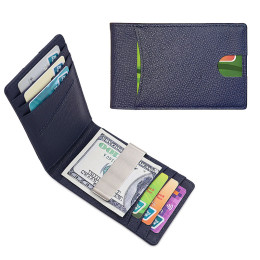RFID multi-card slot metal card holder wallet