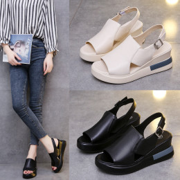 Ankle-Strap Women's Platform Wedge Sandals