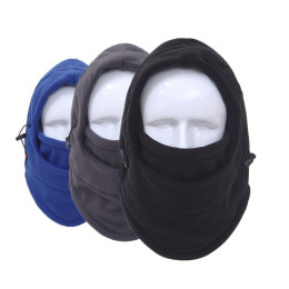 Outdoor sports scarf fleece warm hood hat