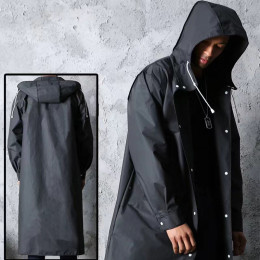 Adult rain poncho windbreaker style raincoat