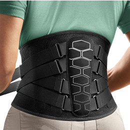 Breathable sports lumbar support belt