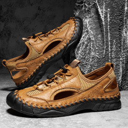 Men's outdoor large size hollow casual sandals