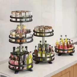 360 degree rotating kitchen rack