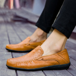 Large size flat loafers