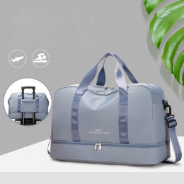 Wet and dry separation large capacity travel bag