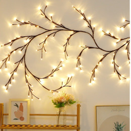 Bendable rattan LED branch light