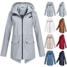 Outdoor windproof and rainproof hooded jacket