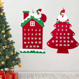 Christmas Felt Snowman House Calendar Children's Christmas DIY Christmas Countdown Calendar