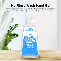 3PCS/PACK 30ml Portable Hand Sanitizer Gel 75% Alcohol Disinfection Household Hand Sanitizer Gel